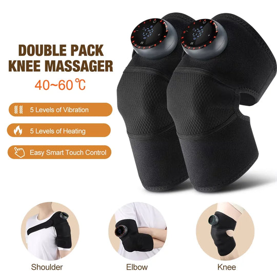 3-in-1 Heated Knee Massager with Vibration