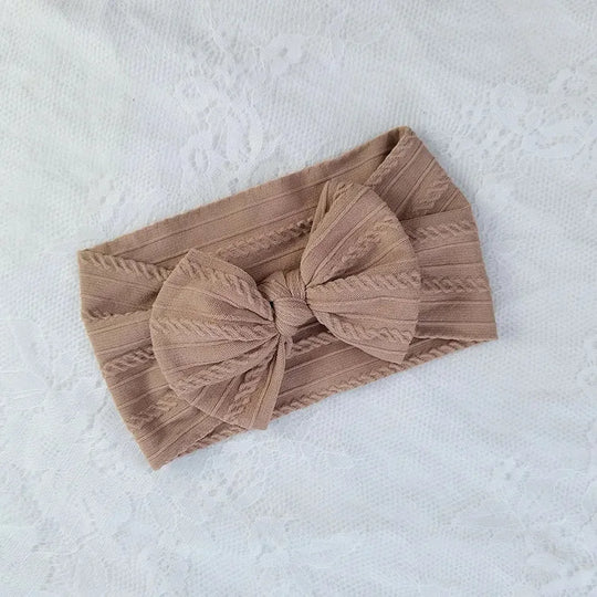 Baby Nylon Bow Headband Soft Stretch Hair Band