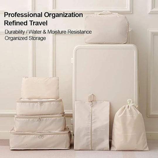 10-Piece Travel Packing Cubes Set with Shoe &amp; Toiletry Bags