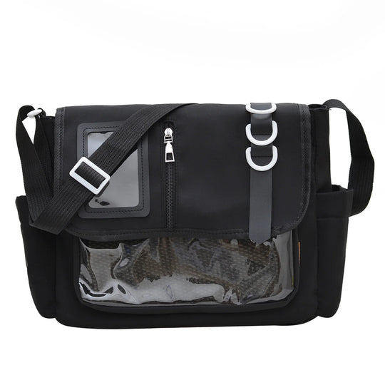 Y2K Transparent Nylon Crossbody Messenger Bag