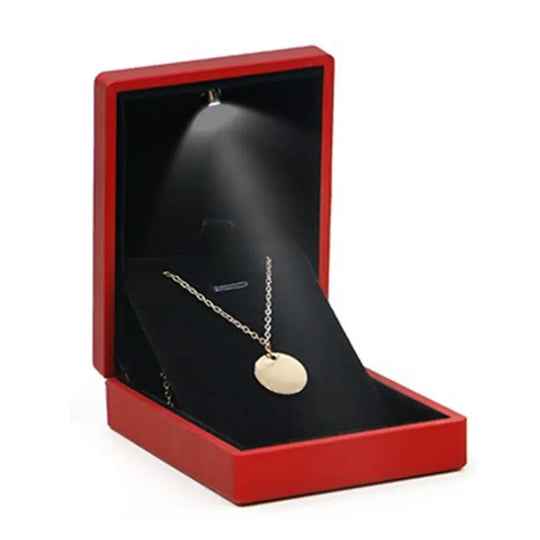LED Light Jewelry Gift Box for Rings &amp; Necklaces
