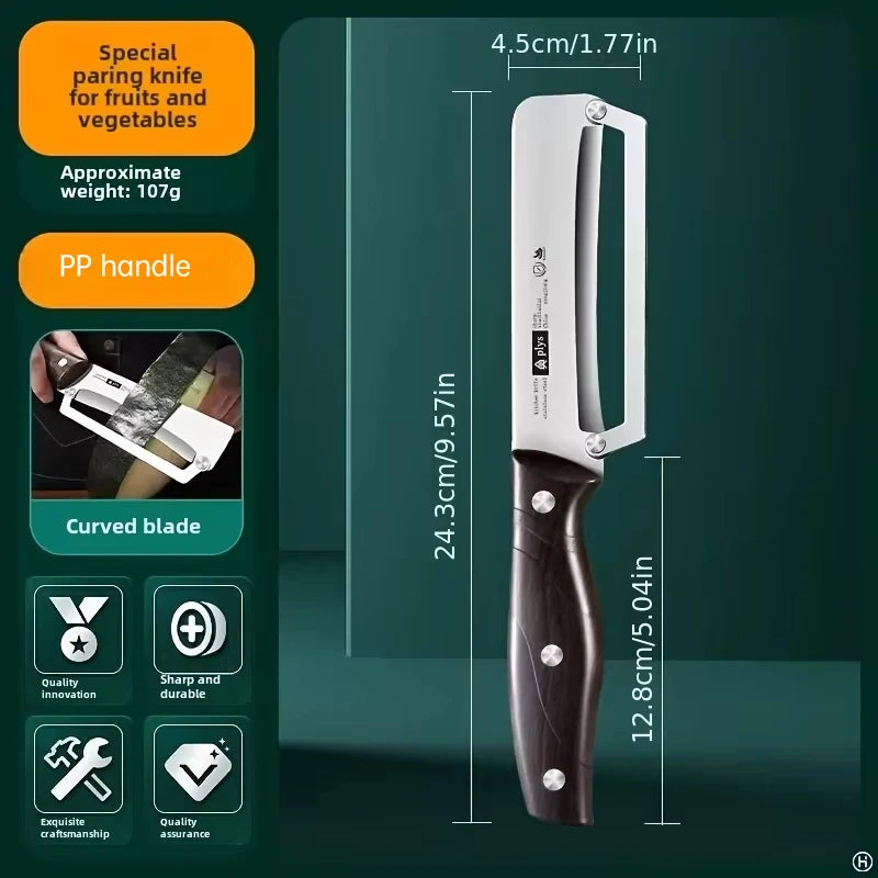 Stainless Steel Vegetable Peeler with Wooden Handle
