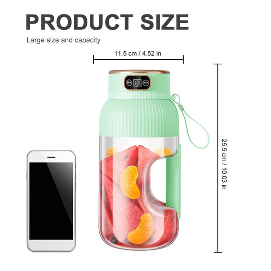 1000ml Portable USB Rechargeable Citrus Juicer Cup