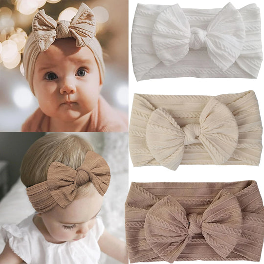 Baby Nylon Bow Headband Soft Stretch Hair Band