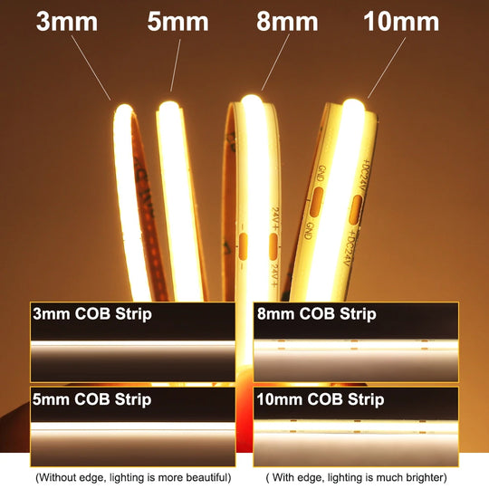 COB LED Strip Light 12V/24V Flexible Tape Light