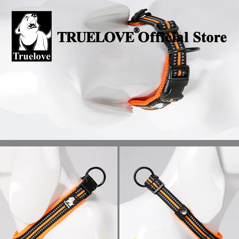 Truelove Padded Reflective Adjustable Dog Collar