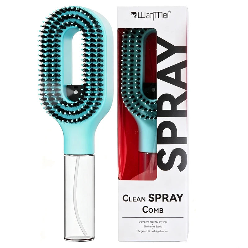 Refillable Spray Hair Detangling Comb for All Hair Types