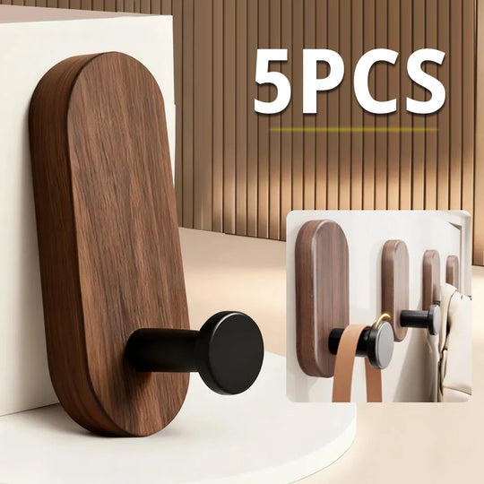 Self-Adhesive Wood Wall Hook