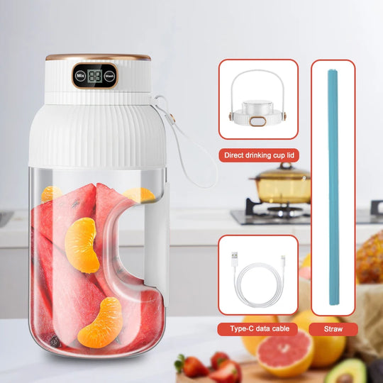 1000ml Portable USB Rechargeable Citrus Juicer Cup