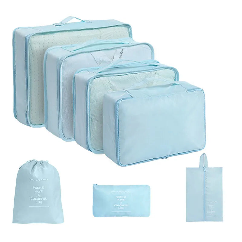 10-Piece Travel Packing Cubes Set with Shoe &amp; Toiletry Bags