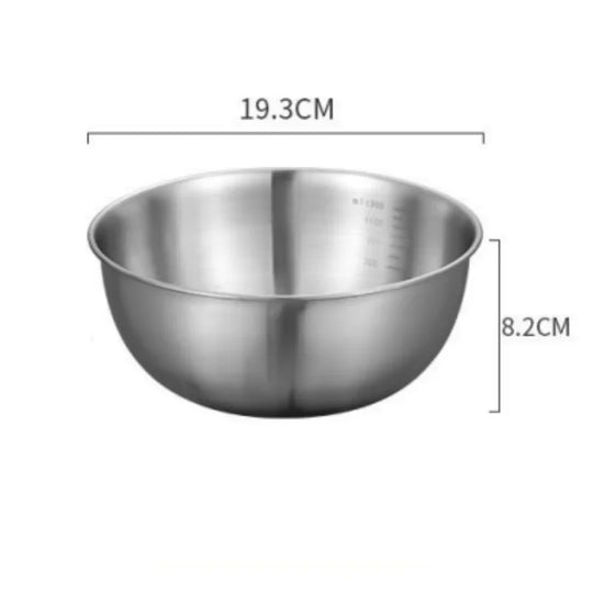 Stainless Steel Mixing Bowl with Measuring Scale