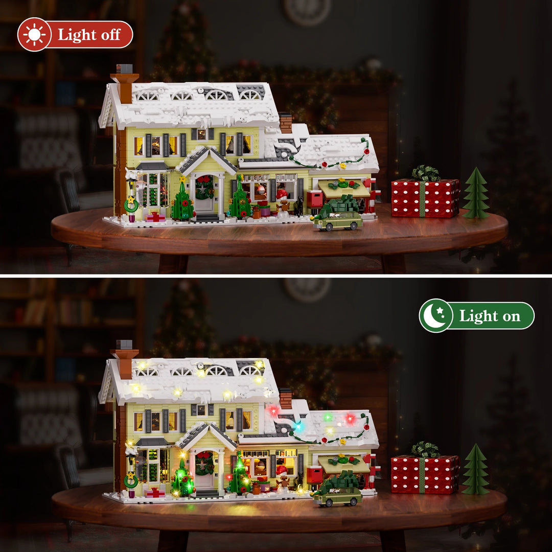 Christmas Snow Village House Building Set – 1484 Pieces