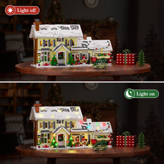 Christmas Snow Village House Building Set – 1484 Pieces