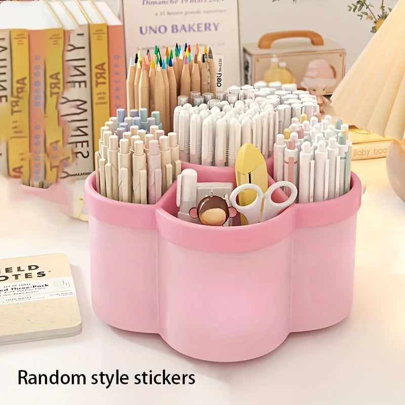 360° Rotating Desktop Pen Holder Organizer