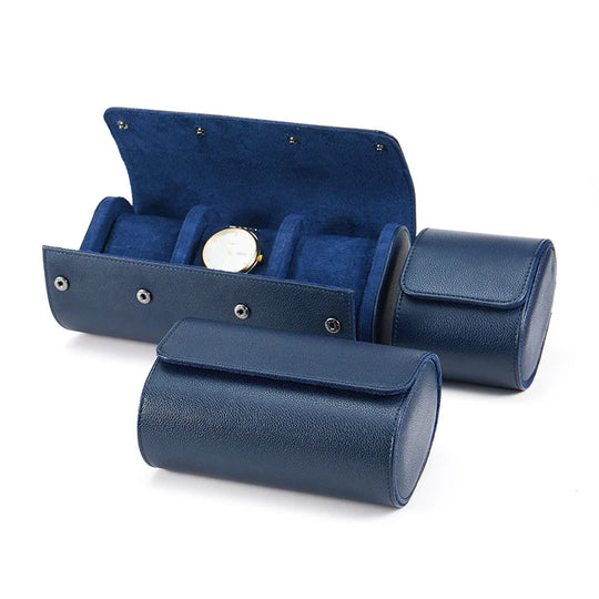Leather Watch Roll Travel Storage Case