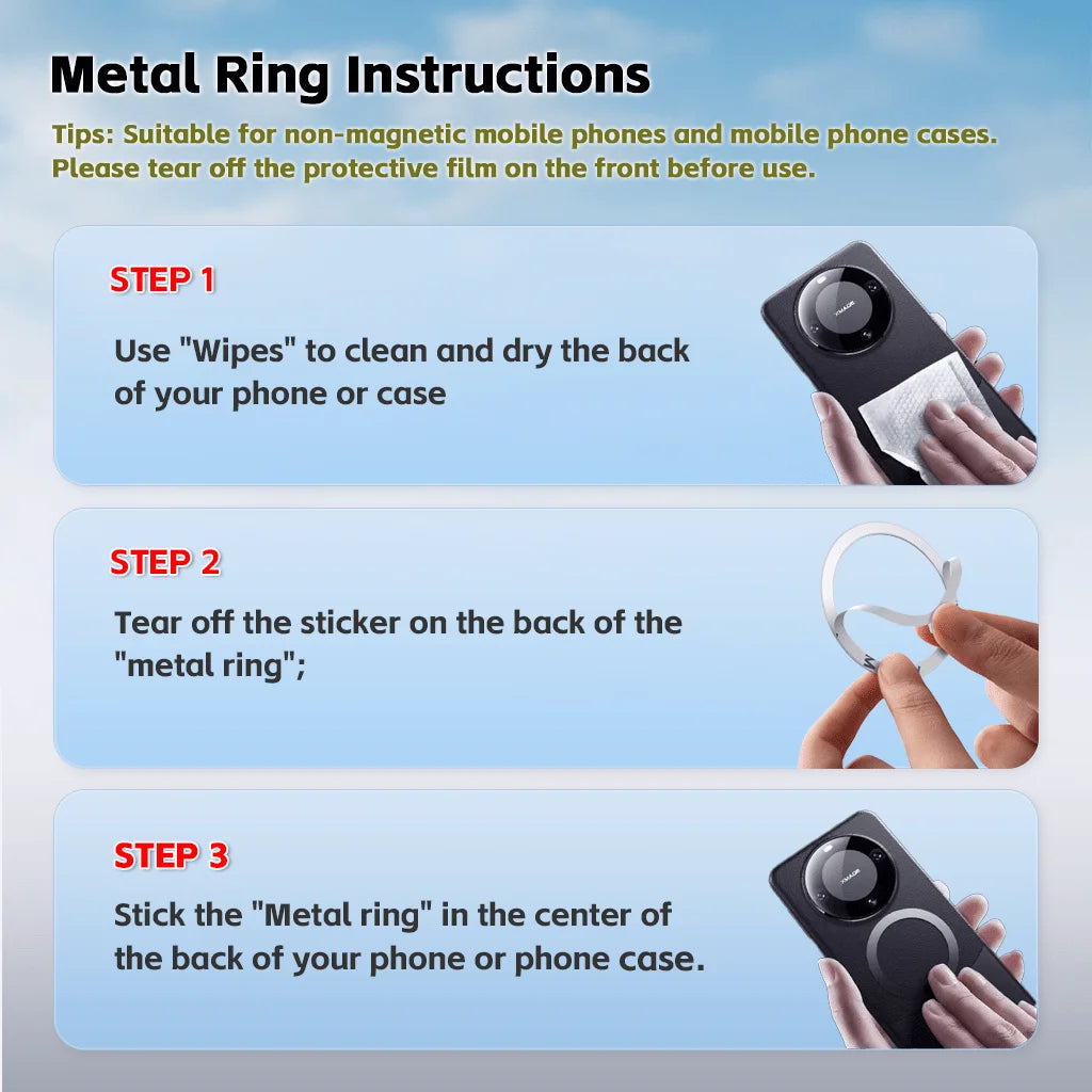 Foldable Magnetic Phone Stand Holder with Vacuum Suction Base