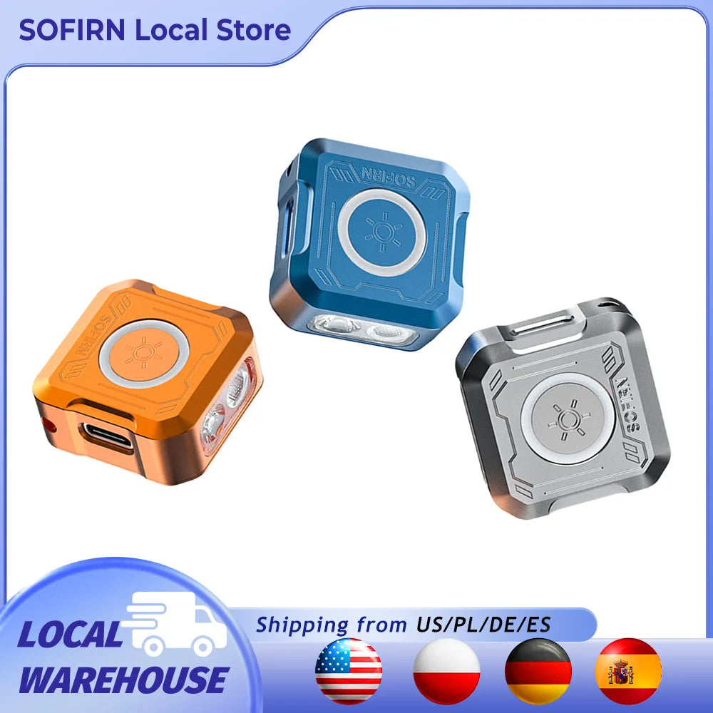 Sofirn SE1 Mini EDC Rechargeable Flashlight with UV &amp; RGB Ring