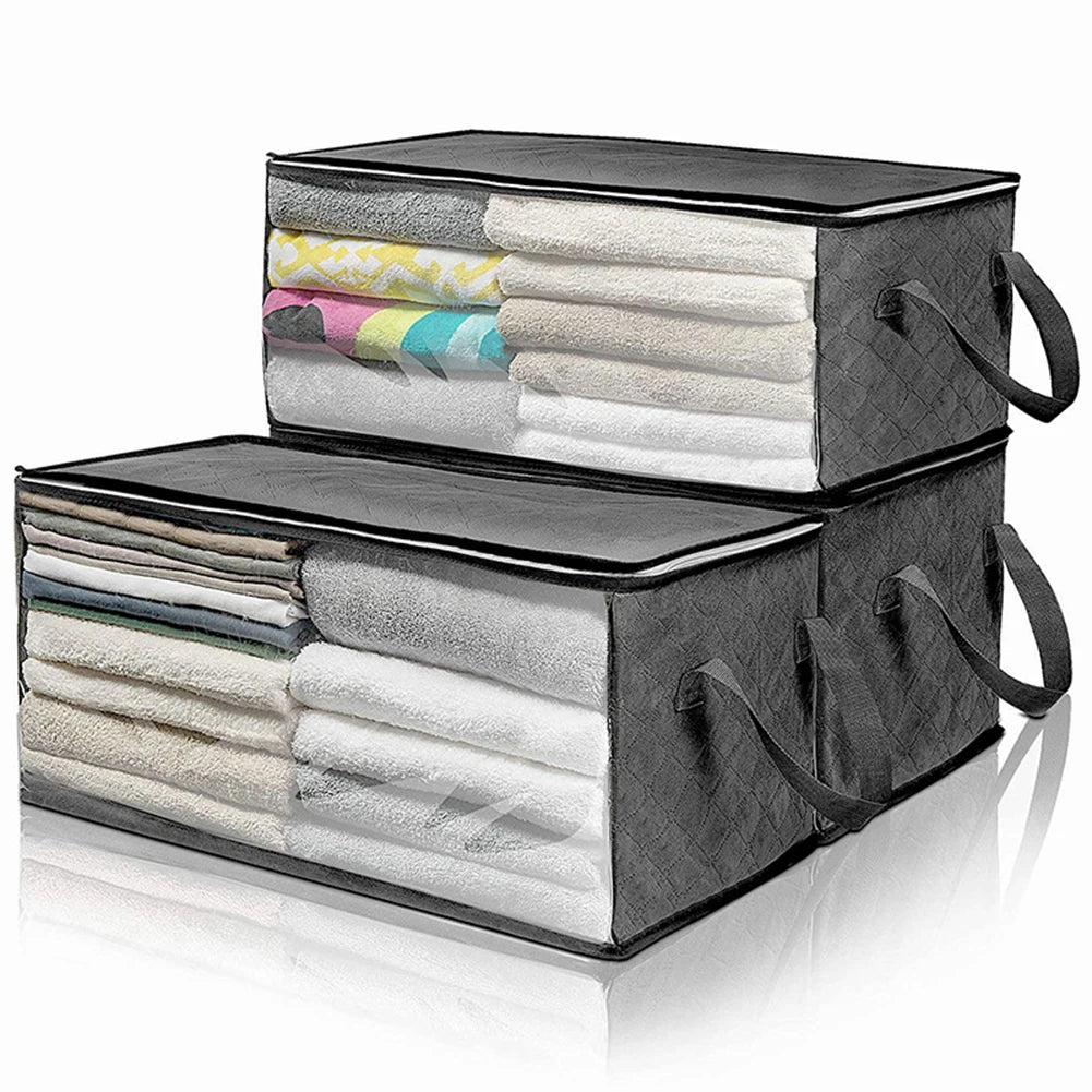 Large Foldable Clothes Storage Bag with Clear Window