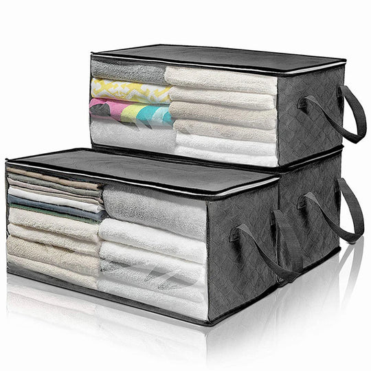 Large Foldable Clothes Storage Bag with Clear Window