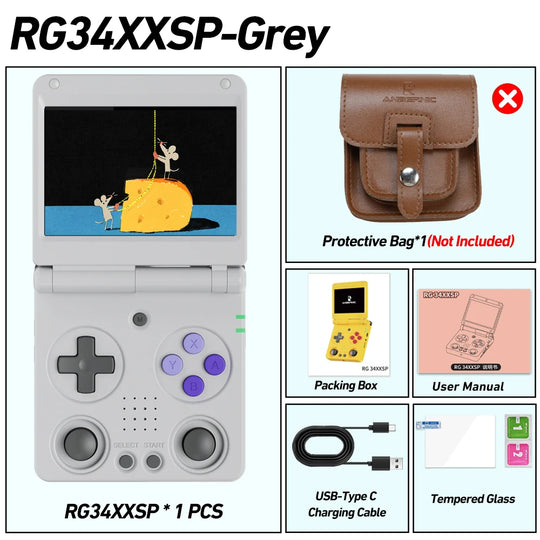 Anbernic RG34XXSP Retro Handheld Game Console 64GB