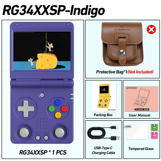 Anbernic RG34XXSP Retro Handheld Game Console 64GB