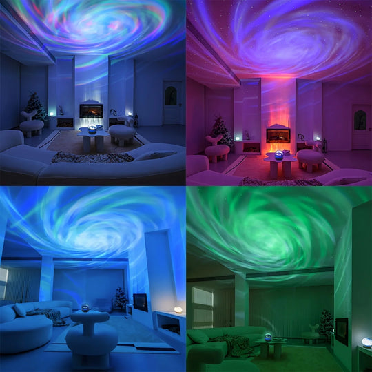 LED Galaxy Star Projector Night Light with Remote