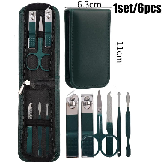 6-Piece Stainless Steel Nail Care Manicure Set
