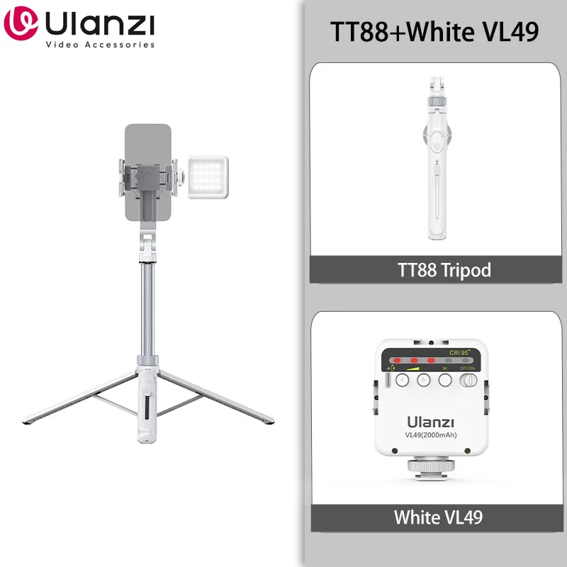 Ulanzi TT88 Magnetic Phone Tripod Selfie Stick 1.44M