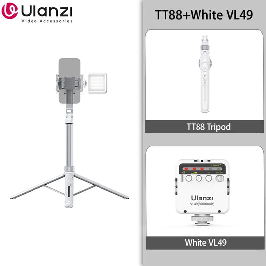 Ulanzi TT88 Magnetic Phone Tripod Selfie Stick 1.44M