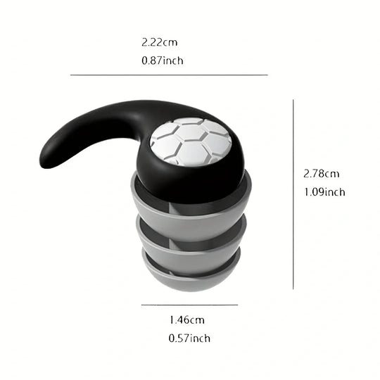 Silicone Noise Filtering Earplugs for Sleep &amp; Swimming
