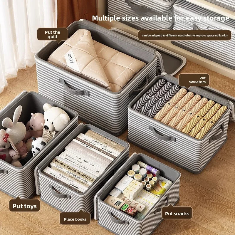 Lockable Foldable Storage Box with Zipper
