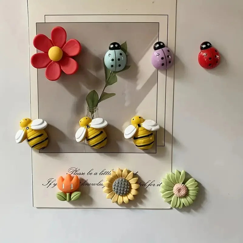 10-Piece Decorative Fridge Magnet Set