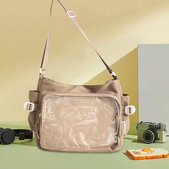 Japanese Style Ita Messenger Bag with Clear Display Window