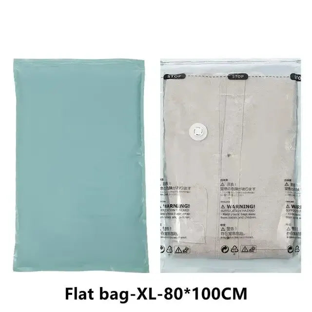No Pump Vacuum Storage Bag for Clothes &amp; Blankets