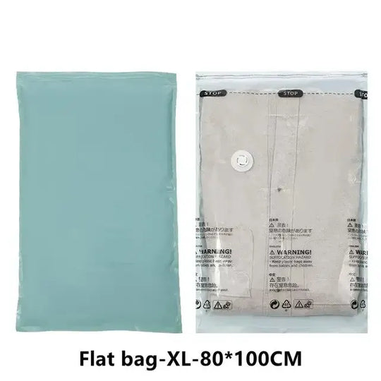 No Pump Vacuum Storage Bag for Clothes &amp; Blankets