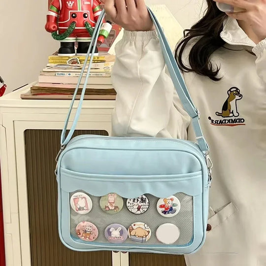 Japanese Ita Messenger Bag with Clear Display Window