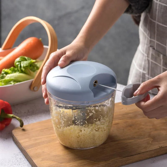 Pull String Food Chopper Vegetable Cutter