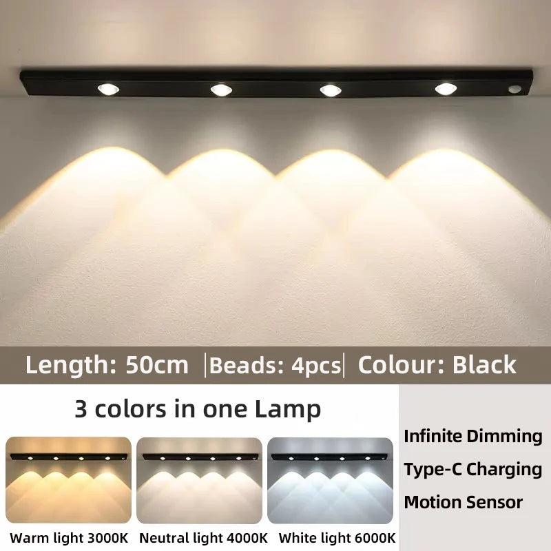 USB Rechargeable Motion Sensor LED Cabinet Light