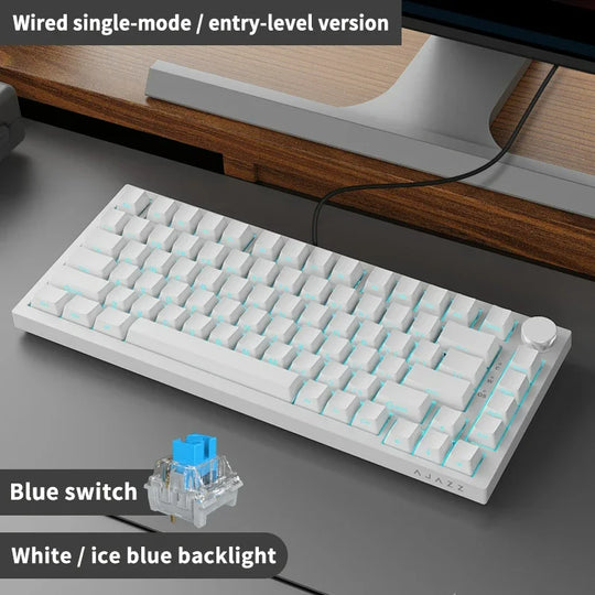 AJAZZ AK820 Wired 75% Hot-Swappable Mechanical Keyboard