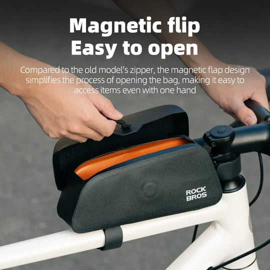 ROCKBROS Waterproof Magnetic Bike Top Tube Bag