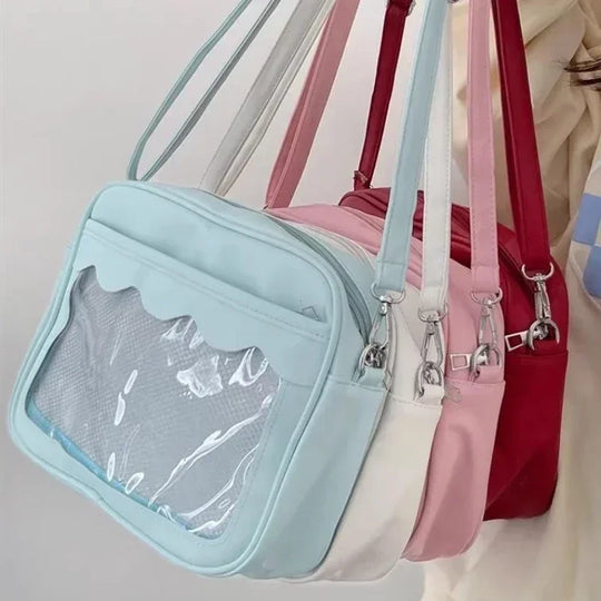 Japanese Ita Messenger Bag with Clear Display Window