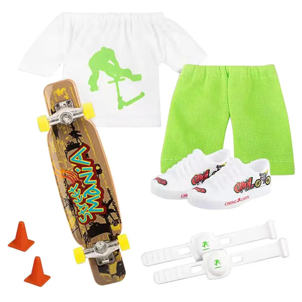 Mini Finger Skateboard &amp; Scooter Play Set