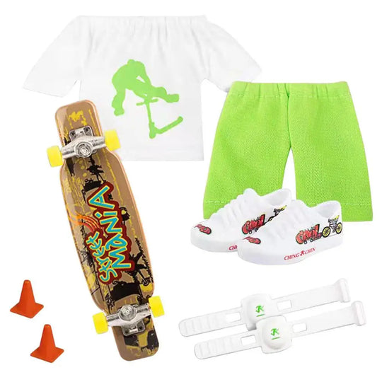 Mini Finger Skateboard &amp; Scooter Play Set