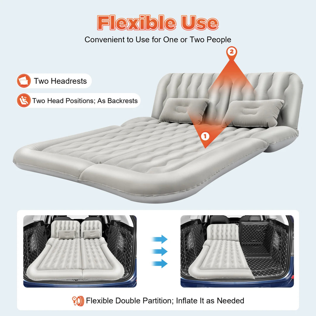 SUV Inflatable Car Mattress with Air Pump for Camping
