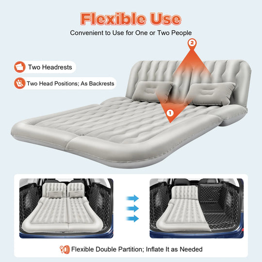 SUV Inflatable Car Mattress with Air Pump for Camping