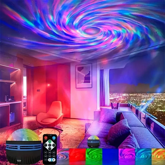LED Galaxy Star Projector Night Light with Remote