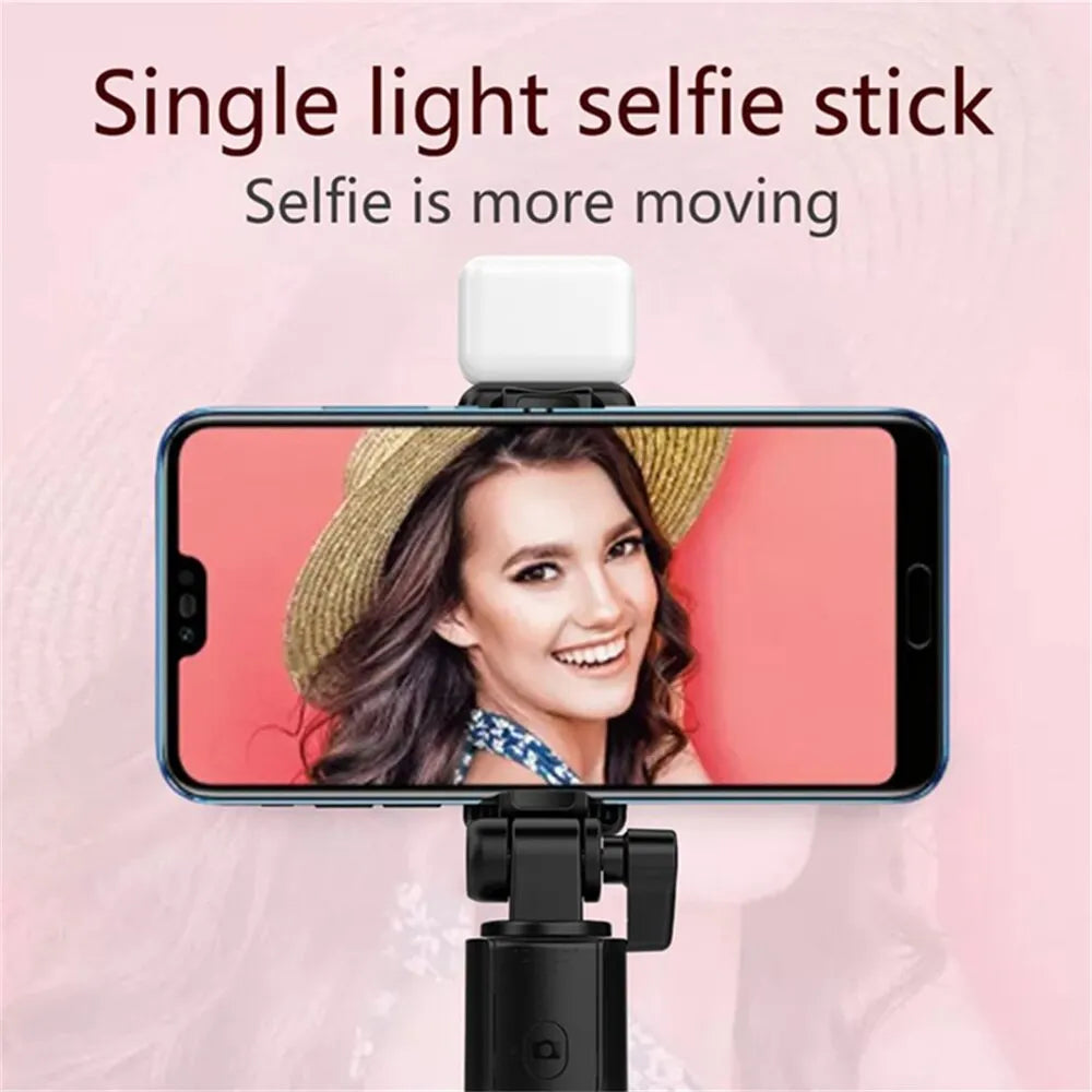 Bluetooth Selfie Stick Tripod with Fill Light &amp; Remote