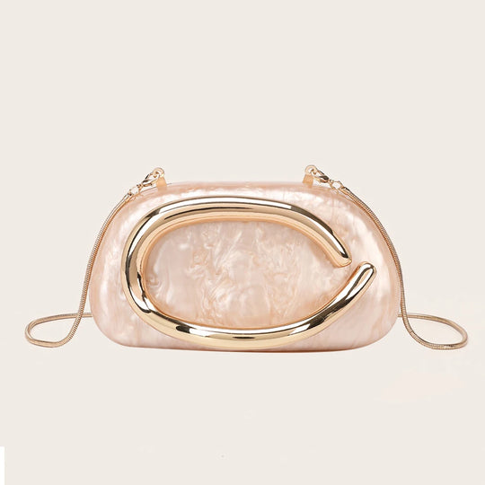 Luxury Acrylic Box Clutch Evening Crossbody Bag