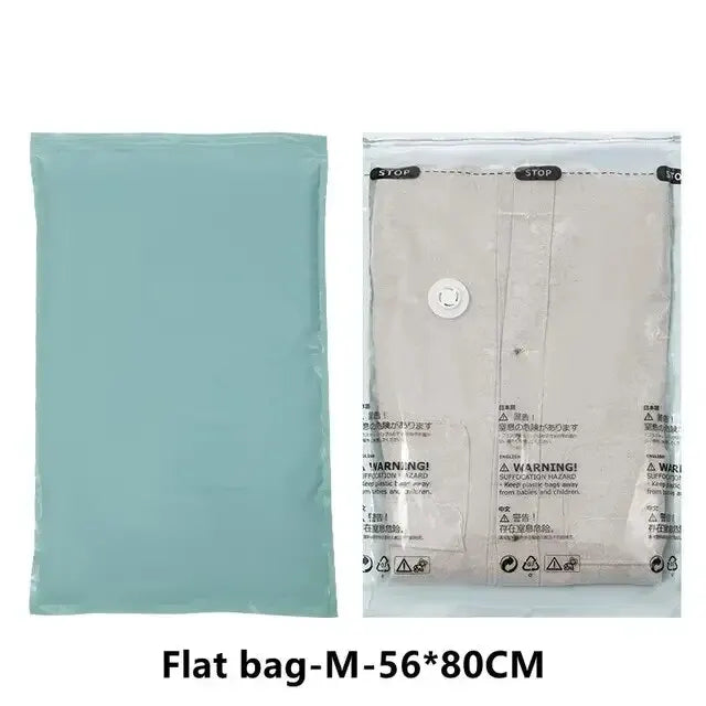 No Pump Vacuum Storage Bag for Clothes &amp; Blankets