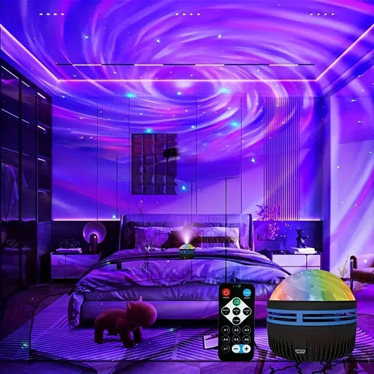 LED Galaxy Star Projector Night Light with Remote